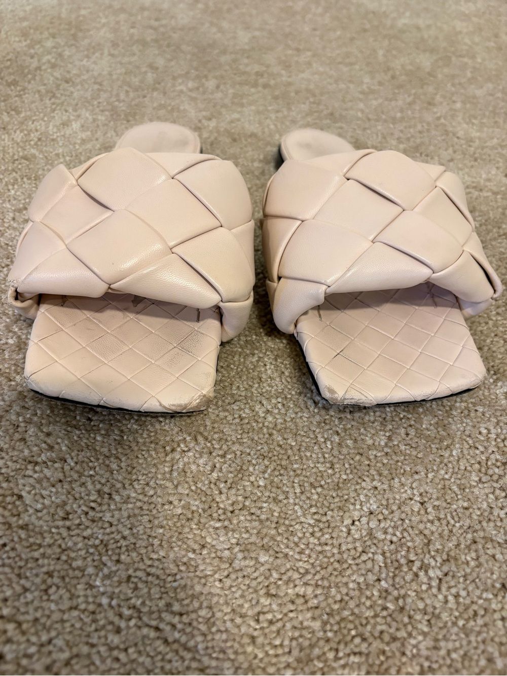 Bottega Veneta BV Lido Intrecciato Leather Sandals Bandage Color Size 37.5 - Picture 6 of 7